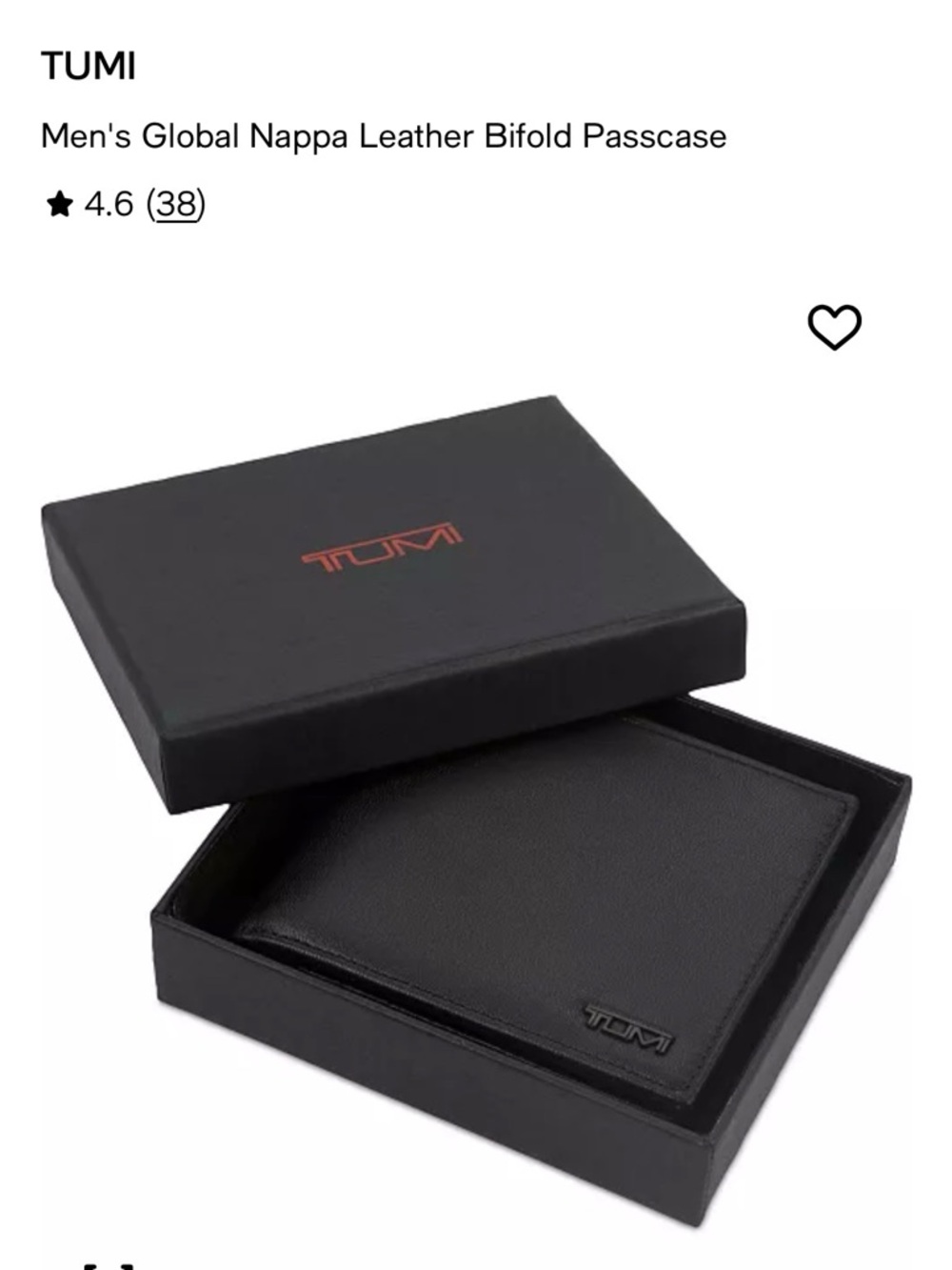 Delta Black Leather Money Clip Wallet